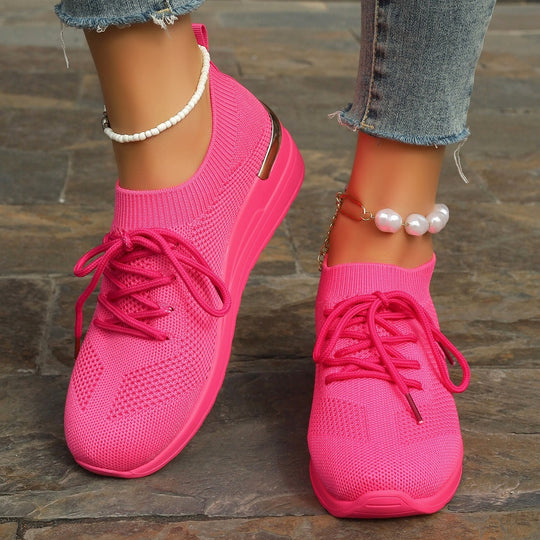 Damen Sportliche Sneaker mit innovativem Strickdesign EB