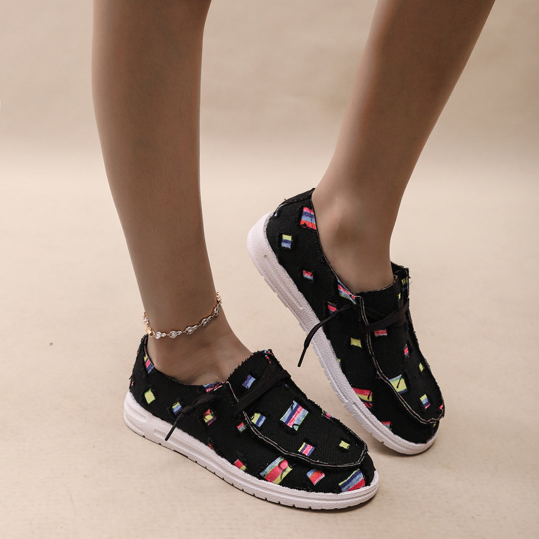 Damen Modische Sneaker mit einzigartigem Muster EB