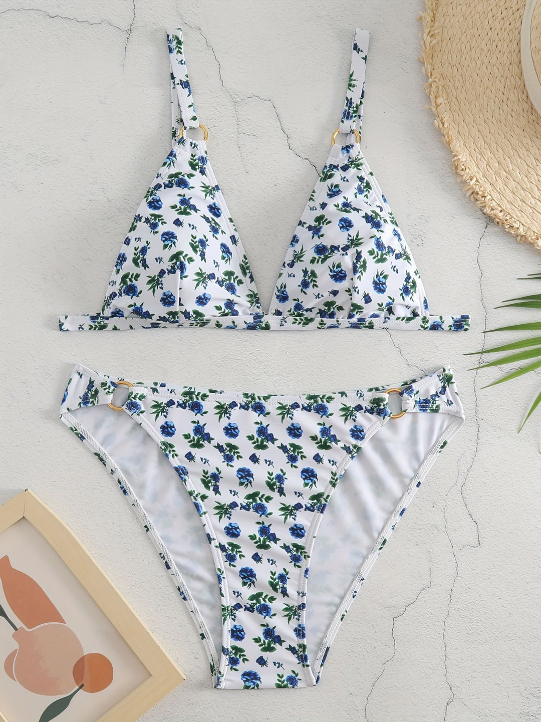 Damen Triangel-Bikini mit luxuriösen Details EB
