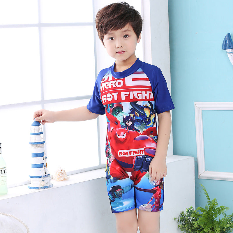 Jungen UV-Schutz Schwimmanzug mit kurzen Ärmeln EB