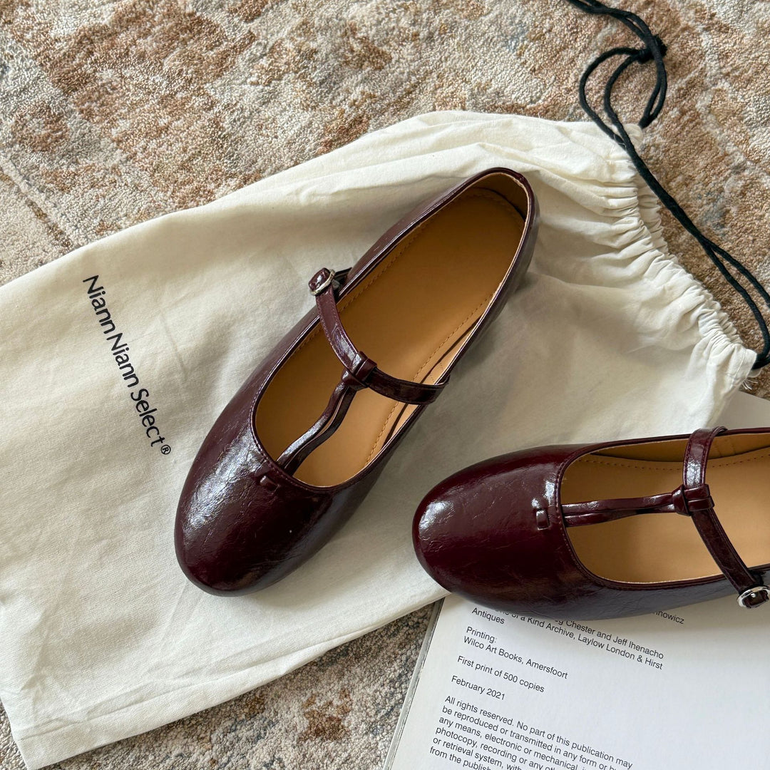 Damen Mary Jane Ballerinas mit verstellbarem Riemchen und elegantem Design EB