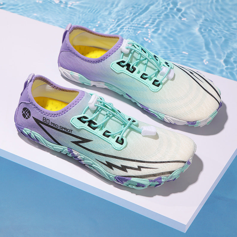 Damen Wasserfeste und flexible Sportschuhe mit elastischem Schnellschnürsystem EB