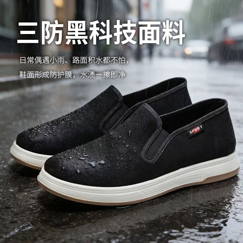 Damen modische Slip-On Sneakers mit rutschfester Sohle und atmungsaktivem Obermaterial EB