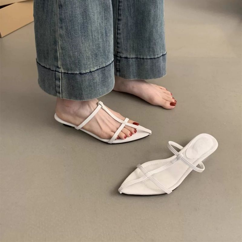 Damen elegante Slingback-Flats mit spitzem Design EB