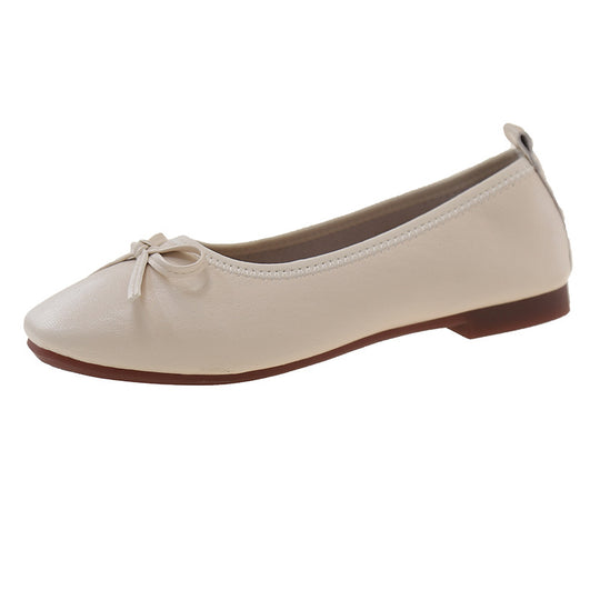 Damen Bequeme Ballerinas mit zartem Schleifen-Detail EB