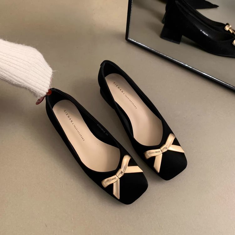Damen Ballerinas mit dekorativem Schleifenakzent und bequemer Innensohle EB