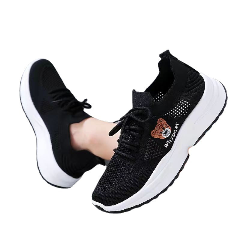 Damen Sportliche Sneaker mit atmungsaktivem Obermaterial und komfortablem Schuhdesign EB