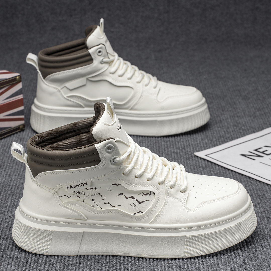 Damen Hohe Sneaker mit griffiger Sohle und modischem Obermaterial EB