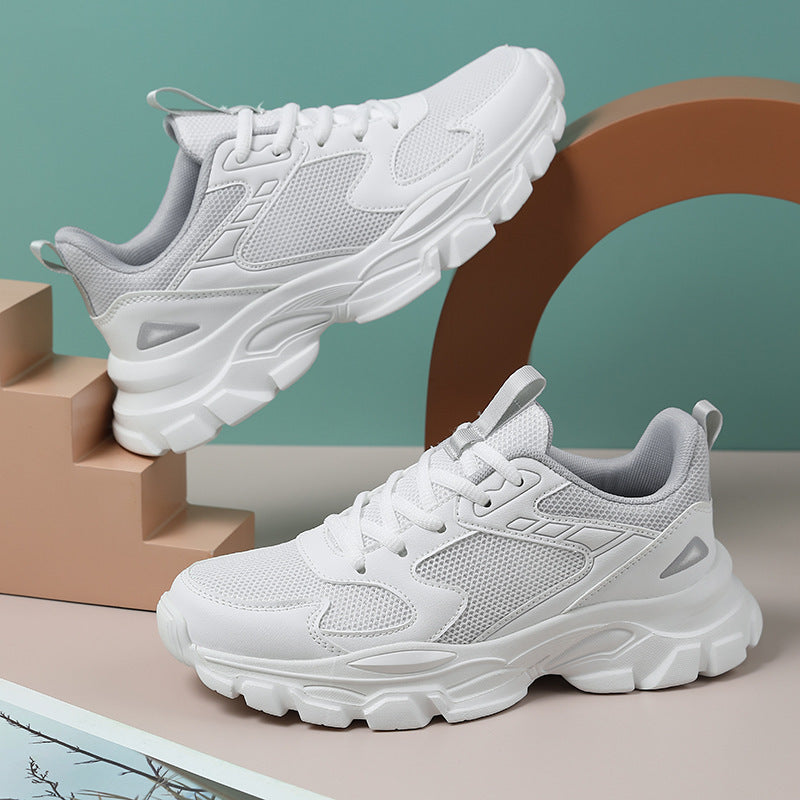 Damen Sportliche Air Cushion Sneakers mit atmungsaktivem Mesh-Obermaterial EB
