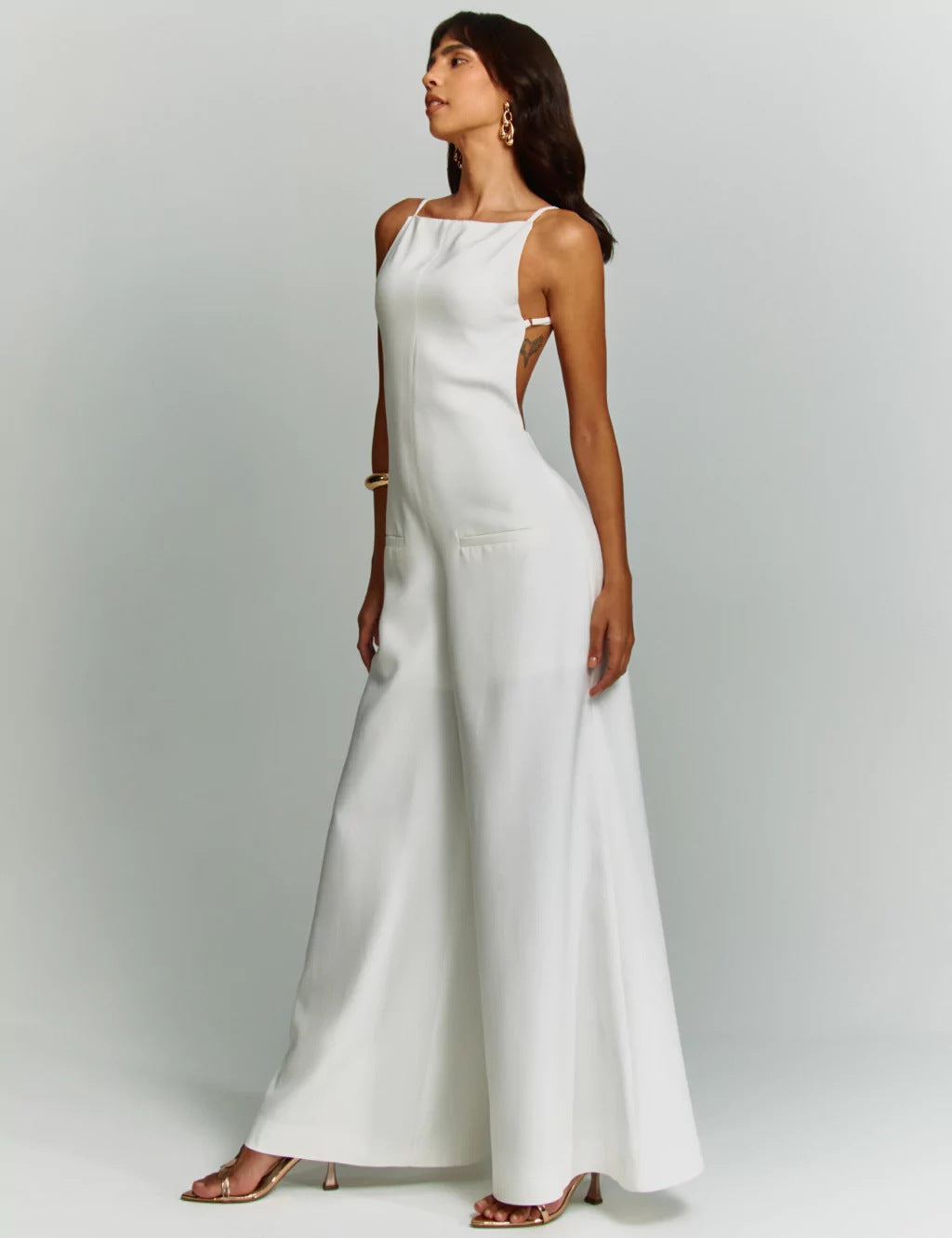 Damen Overall mit weitem Bein EB