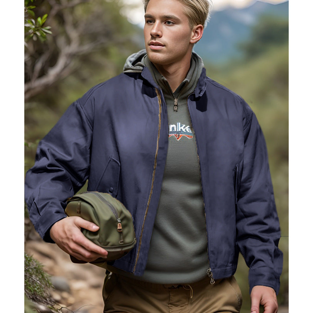 Herren vielseitige Bomberjacke mit praktischen Taschen EB
