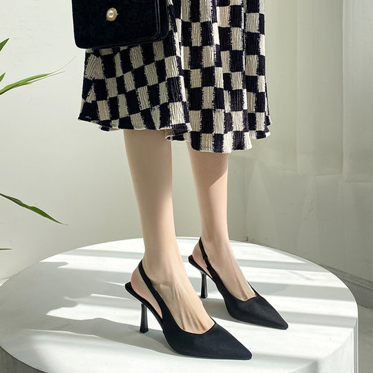 Damen Slingback-Pumps mit spitzem Absatz und schickem Design EB