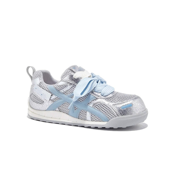 Damen Atmungsaktive Freizeit-Sneaker mit trendigem Mesh-Obermaterial und verspieltem Schnürdesign EB