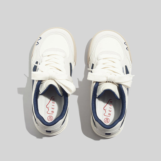 Damen Sportliche Sneakers mit atmungsaktiver Oberflächenstruktur und strapazierfähiger Laufsohle EB