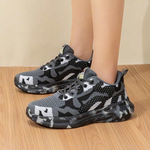 Damen Sportliche Sneakers mit extra dämpfender Sohle und atmungsaktivem Obermaterial EB