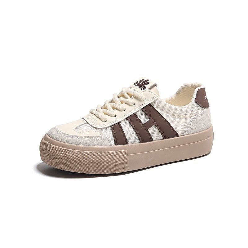 Damen modische Sneakers mit atmungsaktiven Mesh-Einsätzen EB