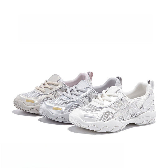 Damen Sportliche Lauf-Sneaker mit atmungsaktivem Netzdesign und stoßdämpfender Sohle EB