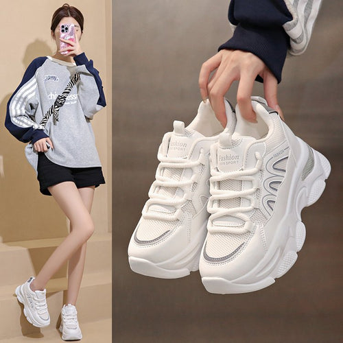 Damen Chunky Sneakers mit komfortabler Dämpfung und modischem Obermaterial EB