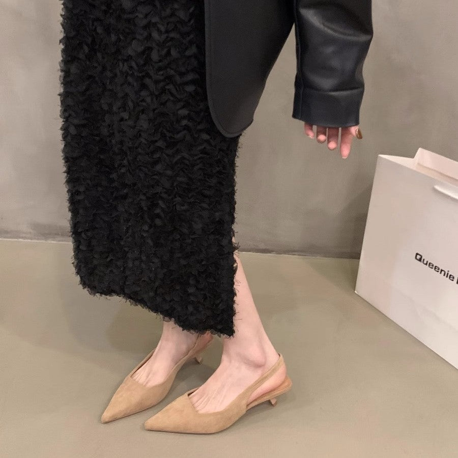 Damen elegante Sling-Pumps mit modischem Design und bequemem Blockabsatz EB