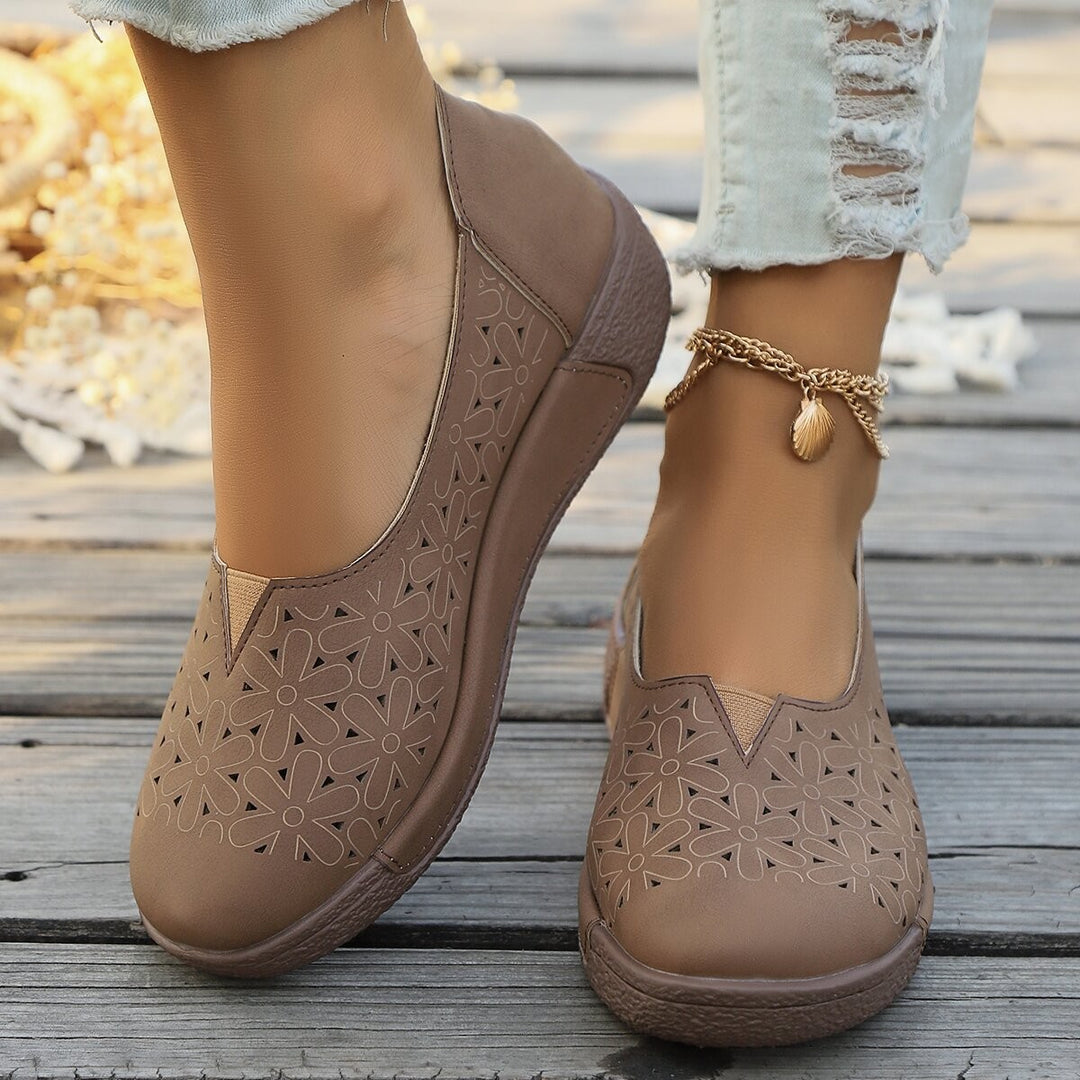 Damen Bequeme und luftige Slip-On Schuhe EB