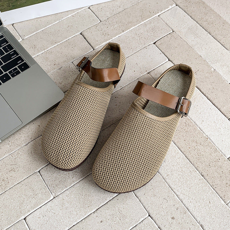 Damen Atmungsaktive Clogs mit verstellbarem Riemen EB