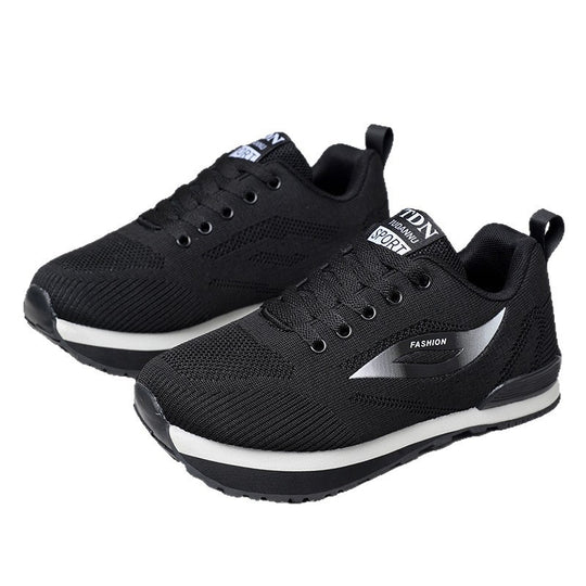 Damen Sportliche Sneakers mit atmungsaktivem Strick-Obermaterial EB
