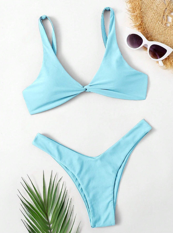 Damen Bikini-Set mit stilvoller Knotendetails EB