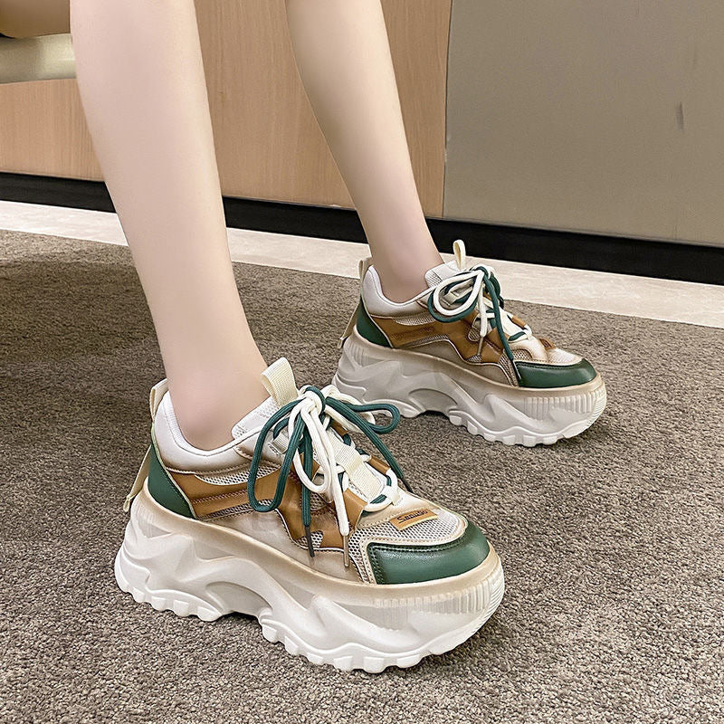 Damen Trendige Sneakers mit komfortabler Plateausohle EB