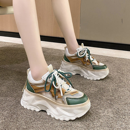 Damen Trendige Sneakers mit komfortabler Plateausohle EB