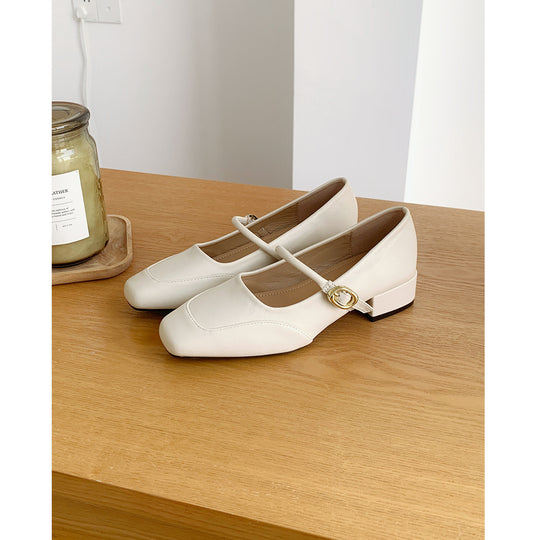 Damen Ballerinas mit elegantem Schnallenverschluss und bequemer Innensohle EB