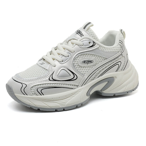 Damen Sportliche Lauf-Sneaker mit atmungsaktiver Mesh-Oberfläche und dämpfendem Fußbett EB