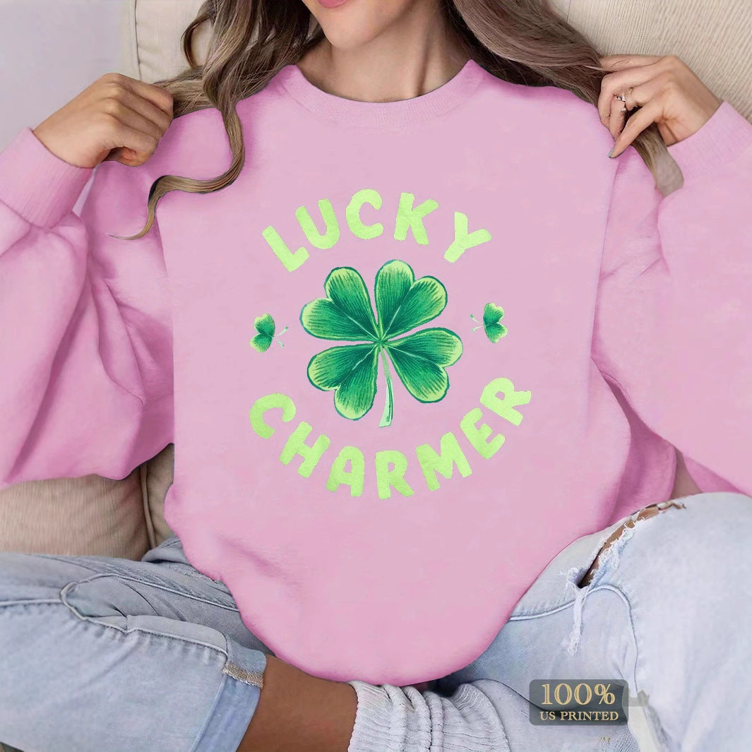 Damen Sweatshirt mit motivierendem Print und lässigem Schnitt EB