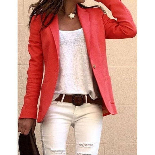 Damen moderner Blazer mit schmalem Schnitt und elegantem Detail EB