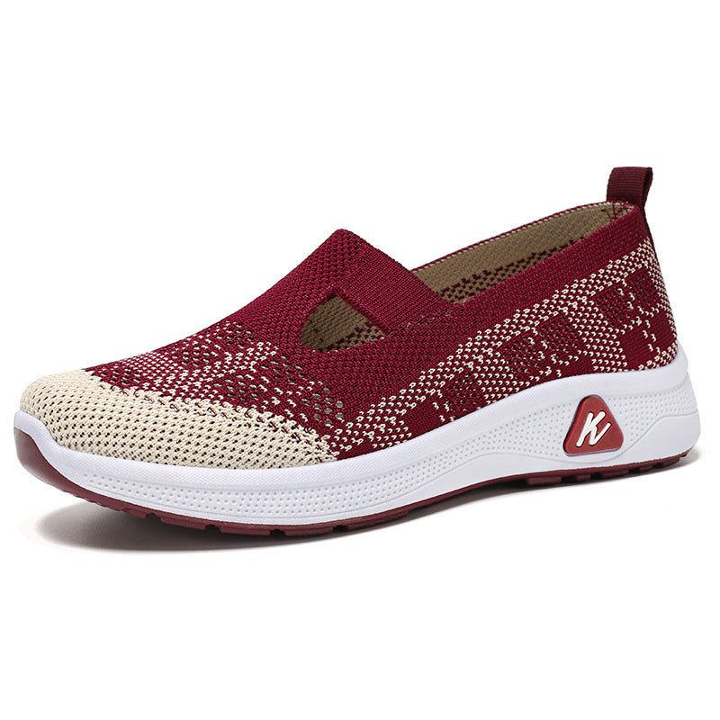 Damen Atmungsaktive und elastische Slip-On Freizeitschuhe EB
