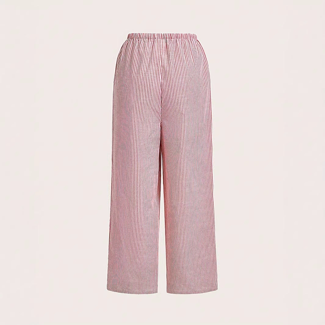 Damen lässige Freizeithose mit Gürtel EB