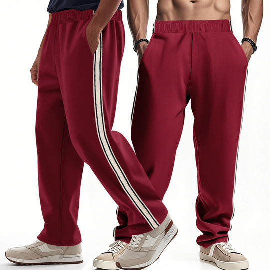 Herren Freizeit-Jogginghose mit seitlichen Streifen und elastischem Bund EB