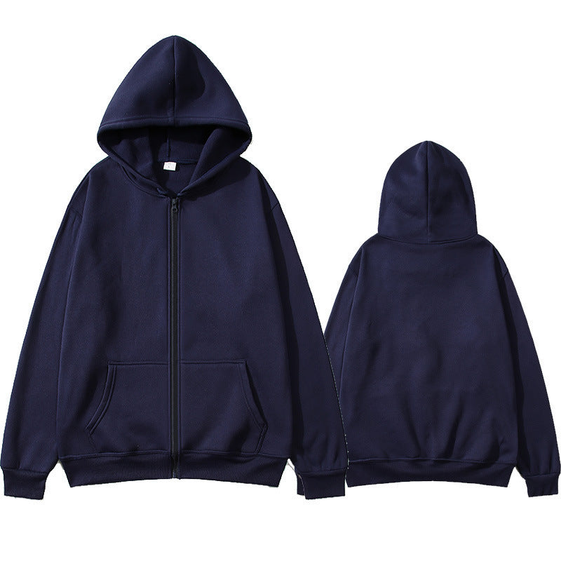 Unisex Zip-Hoodie mit robustem Metallreißverschluss, angerauter Fleece-Innenseite, geteilten Eingrifftaschen und verstärkten Nähten EB