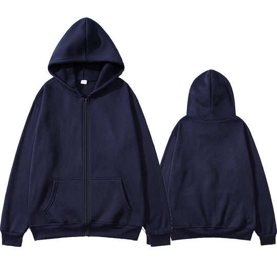 Unisex Zip-Hoodie mit robustem Metallreißverschluss, angerauter Fleece-Innenseite, geteilten Eingrifftaschen und verstärkten Nähten EB