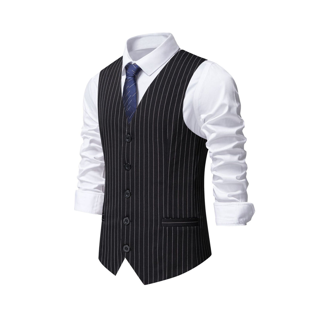 Herren elegante Weste mit feinen Knopfdetails EB