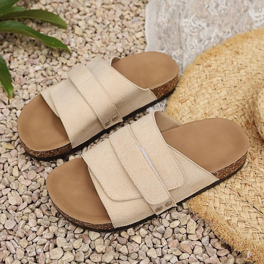 Damen Bequeme Wellness-Pantoletten EB