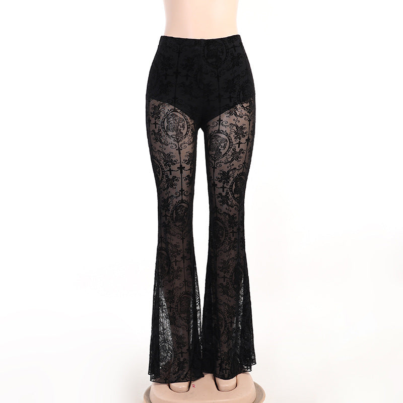 Damen figurbetonte Bluse mit Rüschendetails und Schnürung EB