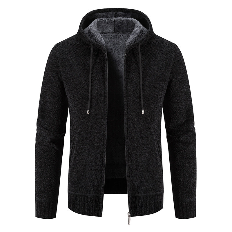 Herren Kapuzenjacke mit weichem Innenfutter und innovativem Design EB