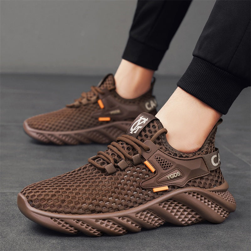Damen Leichte Lauf-Sneaker mit atmungsaktivem Mesh-Obermaterial und rutschfester Sohle EB