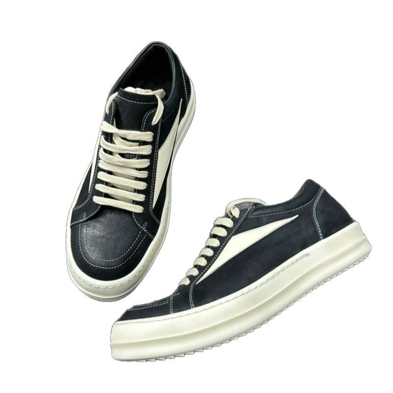 Damen modische Sneakers mit hochwertiger Leder-Oberfläche und dämpfender Sohle EB