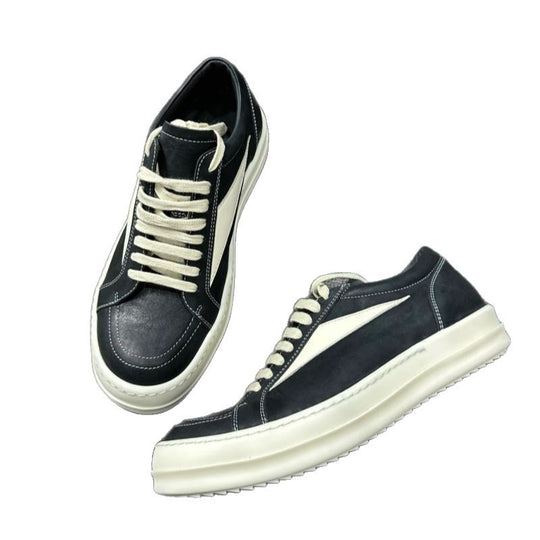 Damen modische Sneakers mit hochwertiger Leder-Oberfläche und dämpfender Sohle EB