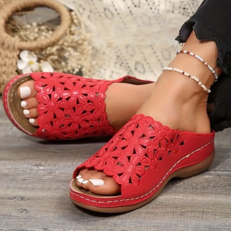 Damen Bequeme und modische Zehentrenner-Sandalen EB