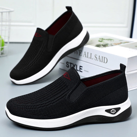 Damen Slip-On Freizeitschuhe mit atmungsaktivem Obermaterial EB