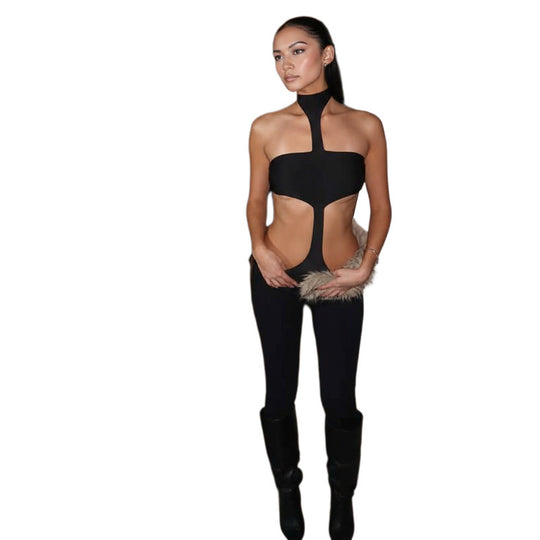 Damen Modischer Cut-Out Body EB