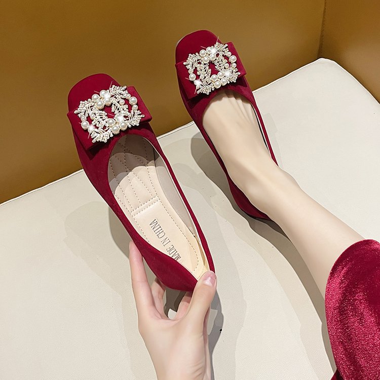 Damen elegante Ballerinas mit funkelndem Schleifen-Design und edlen Strassverzierungen EB