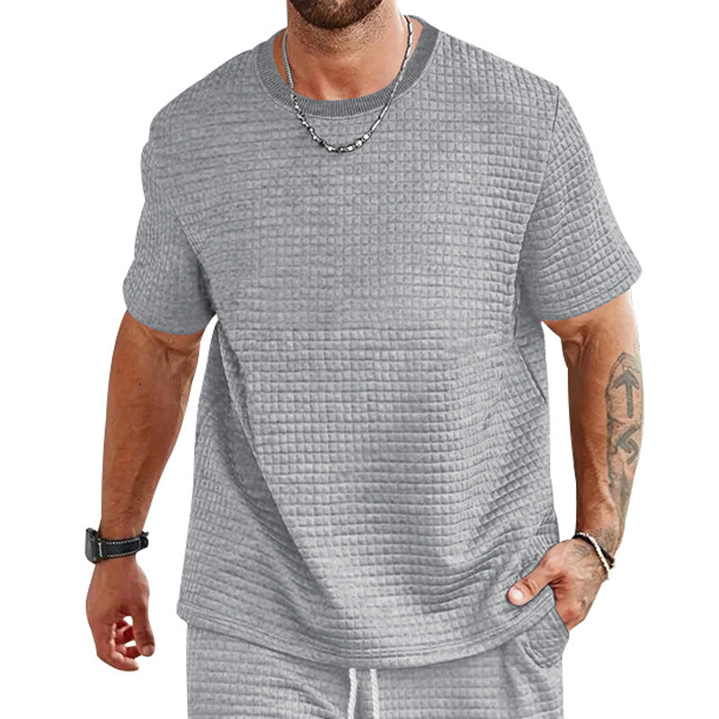 Herren lässiges T-Shirt mit strukturiertem Design EB